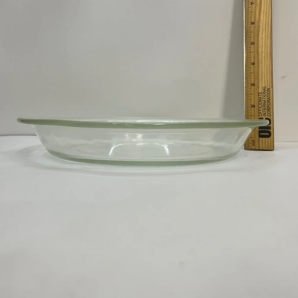 Pyrex 209 Clear Glass Pie Plate 9.5 Inch Vintage Round Ovenware Made in USA‎